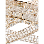 Люстра на 2 кольца с текстурной огранкой Reflection of Reality варинант исполнения - 4 | Loft Concept в Воронеже