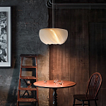 Подвесной светильник с белыми изящными декоративными лепестками Volumetric Petal Lamp варинант исполнения - 3 | Loft Concept в Воронеже