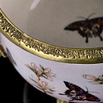 Фарфоровая чаша с бронзовыми элементами Eden Garden варинант исполнения - 6 | Loft Concept в Воронеже