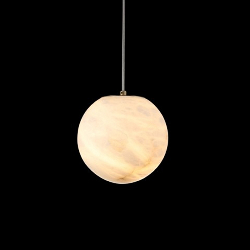 Люстра подвесная с сферическими плафономи из натурального камня Glowing Spheres Латунь Белый Люстра подвесная с сферическими плафономи из натурального камня Glowing Spheres Латунь Белый в Воронеже | Loft Concept