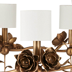 Люстра с каркасом в виде цветков розы и тканевыми абажурами Flowers and Fox Roses варинант исполнения - 2 | Loft Concept в Воронеже