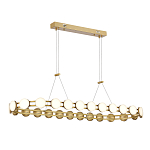 Люстра овальная с круглыми светодиодными источниками света Maxine Light варинант исполнения - 1 | Loft Concept в Воронеже