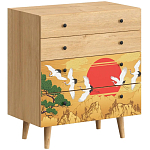 Комод с принтом на ящиках Elise Chest of Drawers варинант исполнения - 16 | Loft Concept в Воронеже