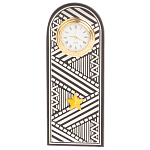 Часы подарочные настольные в виде погона Генерала из натурального камня Змеевик Silver Military Clock варинант исполнения - 4 | Loft Concept в Воронеже