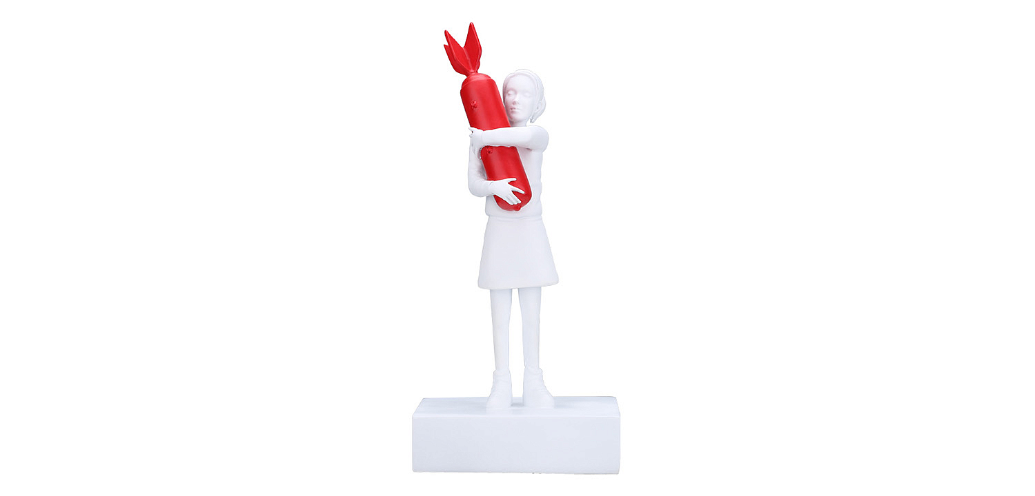Статуэтка Banksy Bomb Hugger Sculpture Red Статуэтка Banksy Bomb Hugger Sculpture Red - Loft-Concept в Воронеже