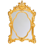 Зеркало с ажурной раме золотого цвета Classic Ornament Mirror варинант исполнения - 1 | Loft Concept в Воронеже