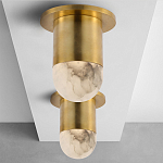 Потолочный светильник светодиодный с плафоном из натурального камня Purgatory варинант исполнения - 3 | Loft Concept в Воронеже