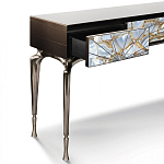 Консоль с 3-мя выдвижными ящиками и фасадом с эффектом трещины Visionnaire варинант исполнения - 1 | Loft Concept в Воронеже