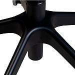 Стул с мягкой синей обивкой из велюра и подъемно-поворотным механизмом на черных колесиках Harper Blue варинант исполнения - 6 | Loft Concept в Воронеже