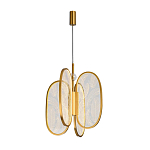 Люстра с гравировкой на акриловых плафонах Gravyura Bronze D 33 см варинант исполнения - 2 | Loft Concept в Воронеже