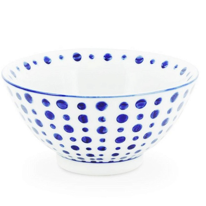 Салатник Cup Chino D14 Белый Синий Салатник Cup Chino D14 Белый Синий в Воронеже | Loft Concept