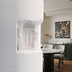 Встраиваемый в стену гипсовый светильник под покраску с колоннами и арками в античном стиле Antiquity Athena варинант исполнения - 15 | Loft Concept в Воронеже