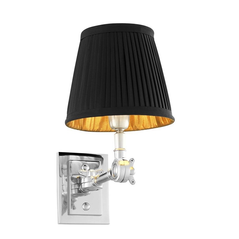 Бра Wall Lamp Wentworth Single Nickel+Black Никель Черный Бра Wall Lamp Wentworth Single Nickel+Black Никель Черный в Воронеже | Loft Concept