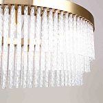 Люстра подвесная со стеклянными подвесками в виде перекрученных трубочек Nembus варинант исполнения - 4 | Loft Concept в Воронеже