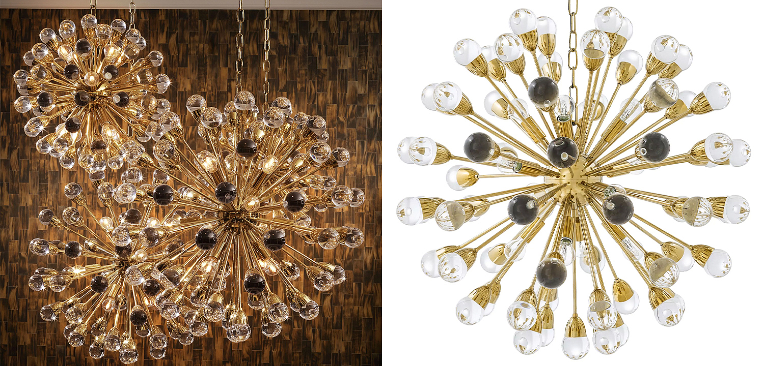 Люстра Eichholtz Chandelier Anto L Gold - Loft-Concept в Воронеже