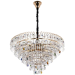 Люстра с прозрачными и цветными подвесками из хрусталя Colorful Crystals Chandelier 18 варинант исполнения - 2 | Loft Concept в Воронеже