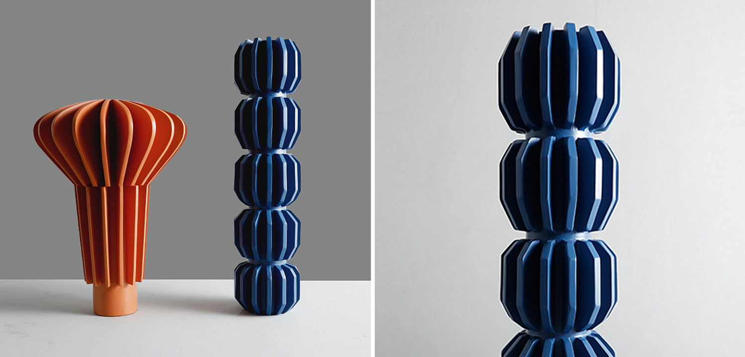 Ваза Mieko Blue Molecule Collection Vase Ваза Mieko Blue Molecule Collection Vase - Loft-Concept в Воронеже