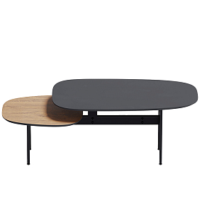 Step журнальный столик из натурального дуба и металла