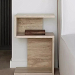 Дизайнерский журнальный стол фигурный с полками Gulip варинант исполнения - 1 | Loft Concept в Воронеже