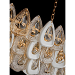 Люстра овальная с многослойными белыми и прозрачными подвесками Character Chandelier варинант исполнения - 4 | Loft Concept в Воронеже