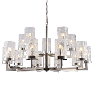 Люстра Kelly Max Silver с Рельефным Стеклом