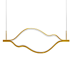 Подвесной светильник волнообразный изогнутый цвета латунь 3000К Spiral Lighting варинант исполнения - 1 | Loft Concept в Воронеже