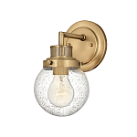 Бра для ванных комнат с прозрачным шарообразным плафоном из стекла с пузырьками на круглом основании Hinkley варинант исполнения - 1 | Loft Concept в Воронеже