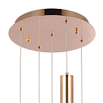 Подвесной светильник Metal Acrylic Tube Five Gold Hanging Lamp варинант исполнения - 3 | Loft Concept в Воронеже