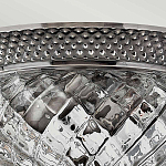 Потолочный светильник с чашеобразным плафоном из толстого волнообразного стекла и широким узорчатым основанием Hinkley варинант исполнения - 8 | Loft Concept в Воронеже