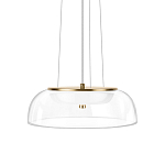 Подвесной светильник  с плоским прозрачным стеклянным плафоном Grada Light варинант исполнения - 1 | Loft Concept в Воронеже