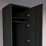 Узкий Шкаф Primo с 2 выдвижными ящиками Черный дуб варинант исполнения - 6 | Loft Concept в Воронеже