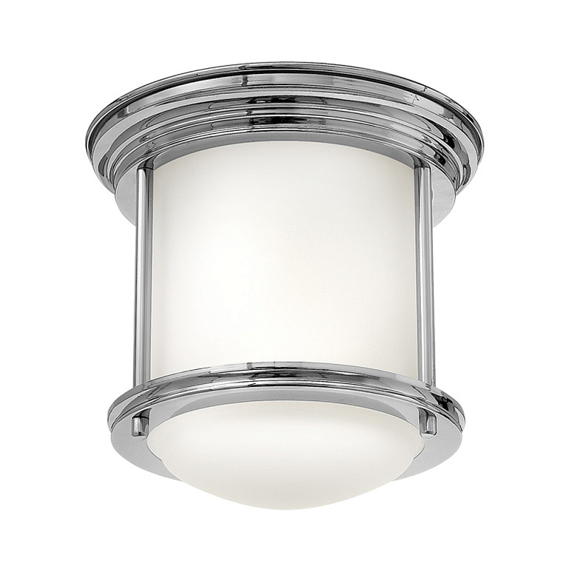 Потолочный светильник для ванных комнат со стеклянным плафоном и одной лампой Hinkley Хром Белый Бронза Прозрачное Стекло в Воронеже | Loft Concept 