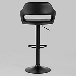 Барный стул черного цвета Strohach варинант исполнения - 4 | Loft Concept в Воронеже