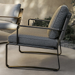 Дизайнерское уличное кресло на металлическом каркасе PHOENIX Armchair варинант исполнения - 7 | Loft Concept в Воронеже