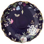 Ваза фарфоровая круглая на ножке с рисунком цветов Garden Whisper Porcelain Set  варинант исполнения - 1 | Loft Concept в Воронеже