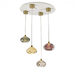 Подвесной светильник с прозрачным стеклянным плафоном округлой формы Effervia  варинант исполнения - 6 | Loft Concept в Воронеже