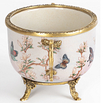 Фарфоровая чаша с бронзовыми элементами Eden Garden варинант исполнения - 3 | Loft Concept в Воронеже