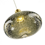 Подвесной светильник с прозрачным стеклянным плафоном округлой формы Effervia  варинант исполнения - 14 | Loft Concept в Воронеже