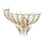 Бра золотого цвета с белыми стеклянными лепестками Hanging Flowers варинант исполнения - 2 | Loft Concept в Воронеже