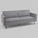 Диван современный вельветовый прямой Worcester Серый варинант исполнения - 1 | Loft Concept в Воронеже