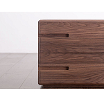 Прикроватный столик деревянный с 2-мя ящиками Moon Walnut Furniture варинант исполнения - 4 | Loft Concept в Воронеже