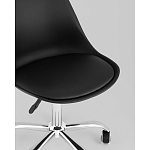 Офисный стул на металлическом основании EGGERY Black пластик варинант исполнения - 2 | Loft Concept в Воронеже