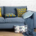 Чехол на подушку с двусторонним принтом и кисточками Ophelia Grove варинант исполнения - 6 | Loft Concept в Воронеже