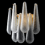 Бра с подвесками из рифленного стекла в форме капель Textured Glass варинант исполнения - 2 | Loft Concept в Воронеже