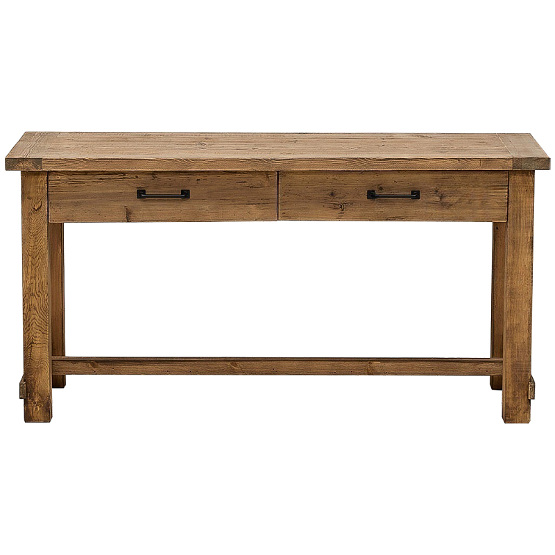 Деревянная консоль с двумя ящиками Pio Wooden Console Коричневый Деревянная консоль с двумя ящиками Pio Wooden Console Коричневый в Воронеже | Loft Concept