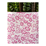 Кашпо из белого фарфора с розовым цветочным орнаментом Eden Garden варинант исполнения - 4 | Loft Concept в Воронеже