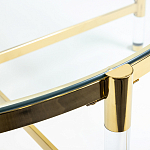 Кофейный столик со столешницей из стекла Crossy варинант исполнения - 3 | Loft Concept в Воронеже