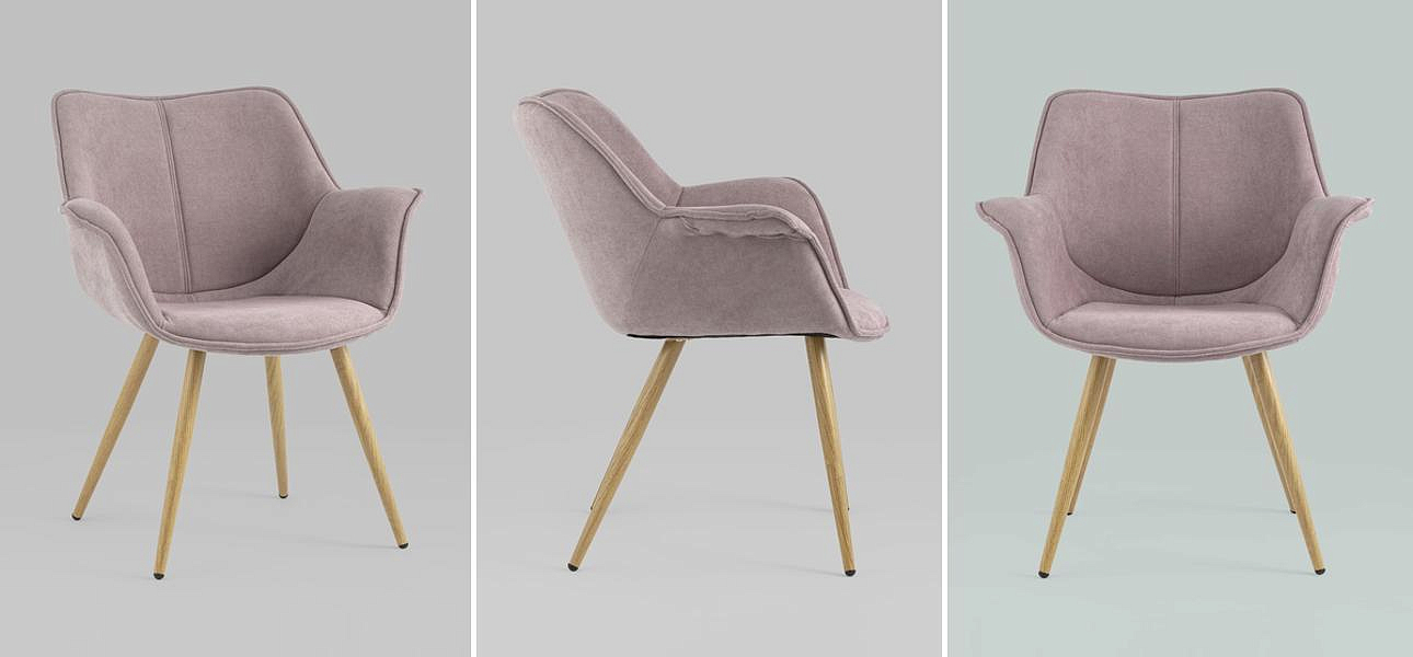 Стул Mason Chair Пепельно-Розовый Ножки светлое дерево Стул Mason Chair Пепельно-Розовый Ножки светлое дерево - Loft-Concept в Воронеже