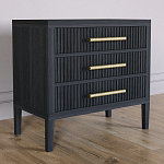 Тумба Primo  с тремя ящиками шпон Черный дуб варинант исполнения - 3 | Loft Concept в Воронеже