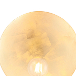 Бра с золотым круглым отражателем и открытой лампой Sun Glow Disc варинант исполнения - 5 | Loft Concept в Воронеже